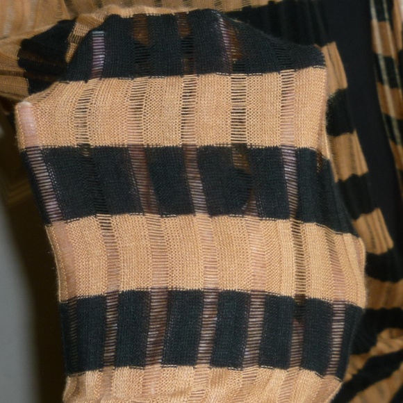 Coldwater Creek - Open-Tie Front Stripped Sweater - Picture 5 of 8